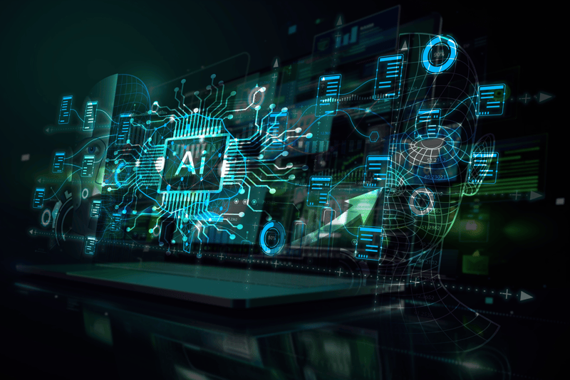 AI-handelsplattform med nevralt nettverk og visualisering av markedsdata